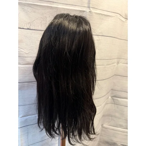 16 inch natural black human lace front wig - Picture 3 of 4